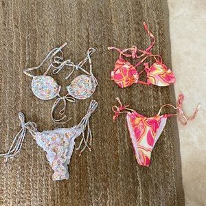 2 Paired bikini sets